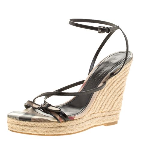 burberry espadrilles with hearts|Burberry wedges summer sandals.